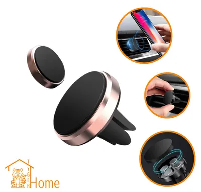 Produktbild von Multifunktionaler, starker magnetischer Handyhalter für das Auto – Universeller magnetischer Handyhalter für das Auto – 360° drehbar – Kompakt und tragbar