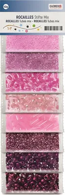 Immagine prodotto di Miscela di colori rosa Glorex Rocailles/matite