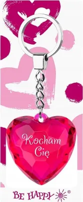 Zdjęcie produktu dla Brelok serce - Kocham Cię - Be-Happy Gifts