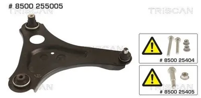 Produktbild von TRISCAN 8500 255005 Querlenker für RENAULT Twingo III Schrägheck (BCM)