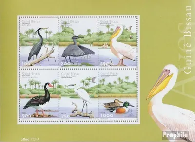 Produktbild von Briefmarken Guinea-Bissau 2001 Mi Block375 (kompl.Ausg.) postfrisch Vögel
