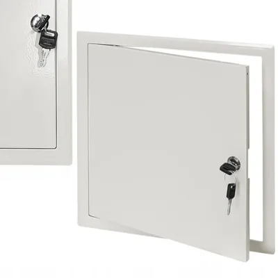 Zdjęcie produktu dla FIXO MRD 40x40 Drzwiczki rewizyjne metalowe 400x400 mm na kluczyk białe
