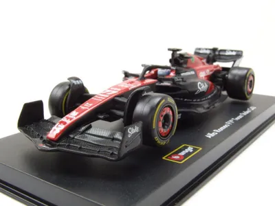 Produktbild von Bburago 18-38086 - Modellauto - F1 Alfa Romeo C43 #77 Bottas (mit Helm, Maßstab 1:43) Formel 1