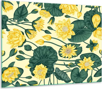 Produktbild von Herdabdeckplatten Glaskeramikkochfeld-Abdeckung Spritzschutz Glas 60x52cm Blumen