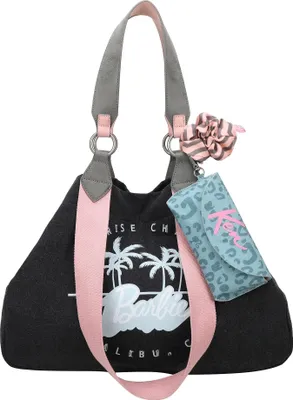 Produktbild von Fritzi aus Preußen Schultertasche Izzy Medium Malibu Denim Limited Barbie Shoulder Bag Blacky schwarz