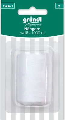 Produktbild von Gründl Nähgarn weiß 1.000 m Garnstärke 40/2