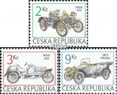Produktbild von Briefmarken Tschechien 1994 Mi 53-55 (kompl.Ausg.) postfrisch Autos