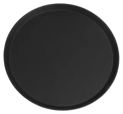 Immagine prodotto di Vassoio rotondo antiscivolo in fibra di vetro Cambro Camtread, nero, 40,5 cm