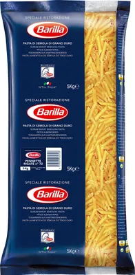 Produktbild von Barilla Hartweizen Pasta Pennette Rigate n. 72 - 1er Pack (1 x 5 kg)