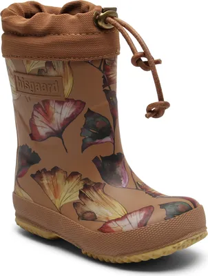 Produktbild von bisgaard Uni Kinder Thermo Rain Boot, Camel Flowers, 26 EU