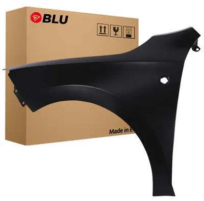 Productafbeelding van BLU Spatbord geschikt voor Seat Toledo IV 4 LC9Z Links Zwart BlackMagic Met richtingaanwijzeropening | 2012-2019 | Voorzijde | Gelakt | Montageklaar