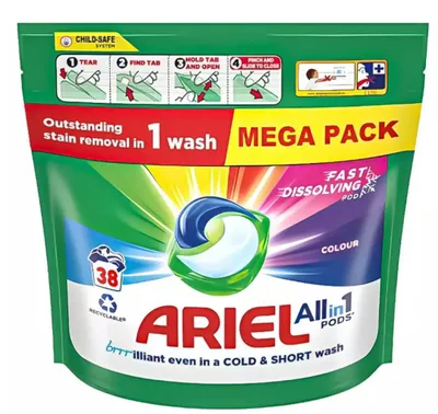 Produktbild von Ariel All in 1 Color Waschkapseln 38 Stück