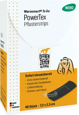 Produktbild von Werosmart® To Go PowerTex Sofortpflaster Pflasterstrips