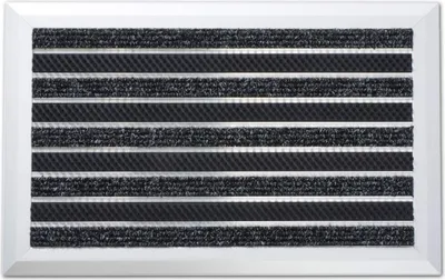 Image de Optimum Mat | Tapis en aluminium avec brosses et garniture de tapis | 39x60 cm
