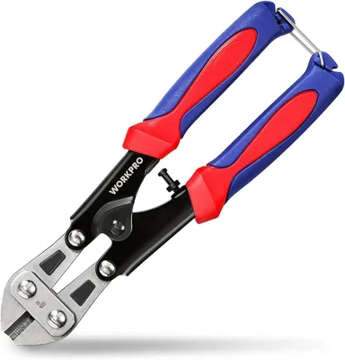 Produktbild von WORKPRO Bolzenschneider 210mm Mini Seitenschneider Ø2,3mm CR-MO-Gummigriff