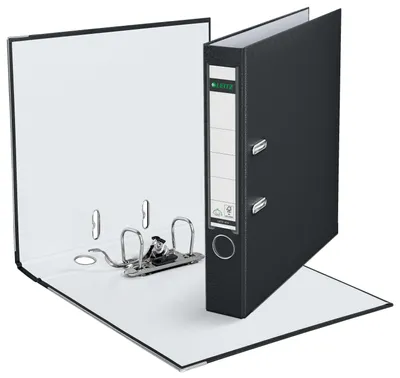 Imagen del producto de Carpeta de plástico con palanca Leitz, 180°, 55 mm, 320 mm, 440 g, color