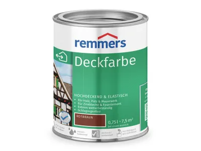 Obrázok produktu pre Remmers Deckfarbe Rotbraun 0,75 L Eimer
