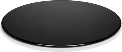Produktbild von HOOZ Glasplatte – Tischplatte aus ESG-Sicherheitsglas 6 mm mit Facettenschliff, für Couchtisch, Glastisch, Rund Ø80 cm, Schwarz