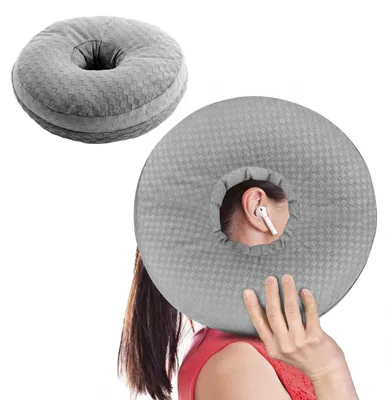 Obrázek produktu pro Polštář Oorpijn s výplní z mušlí – ideální pro spáče, kteří spí na boku a mají piercingy