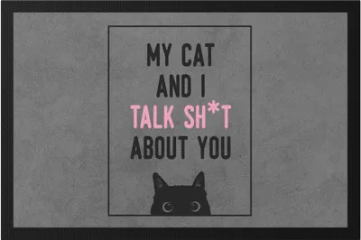 Produktbild von My Cat and I Fußmatte Katzenliebhaber Cat-Mom witzig Haustier lustig Cat-Fans