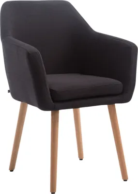Produktbild von Besucherstuhl HLO-CP19 Stoff natura  schwarz