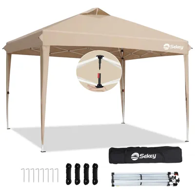 Produktbild von Sekey Faltpavillon 3x3 m, wasserdicht, UV-Schutz 50+, belüftet, 3 Höhen, stabil & windfest