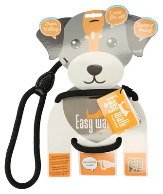 Produktbild von Hofman Animal Care Easy Walk Geschirr und Leine schwarz, Größe: Regular