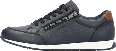 Produktbild von Rieker Herren Echtleder Schnürhalbschuh blau, Herren:40 EU