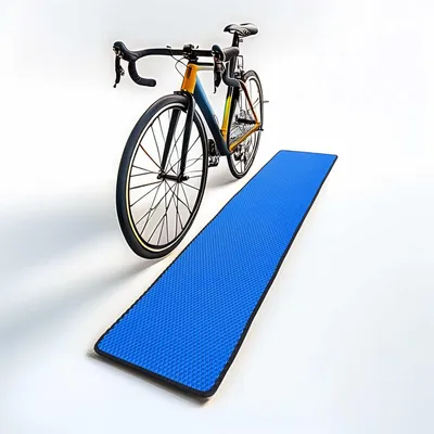 Productafbeelding van Fietsmat voor binnen - Waterdicht - Antislip - Bruin-zwart