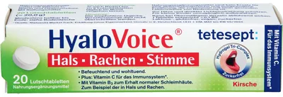 Immagine prodotto di Tetesept HyaloVoice pastiglie per gola, faringe e voce, 20 pastiglie