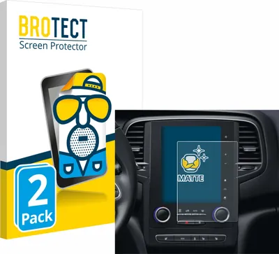 Produktbild von 2x BROTECT Schutzfolie für Renault Scenic IV RLINK-2 2018 Displayschutz Displayschutzfolie Folie Matt Entspiegelungsfolie
