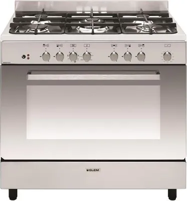 Image de Piano de cuisson 104l 5 feux inox - Glem - GE960CVIX2 -