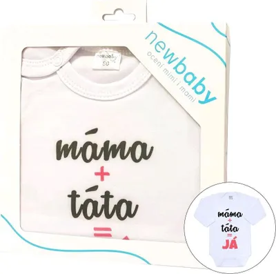 Produktbild von Bedruckter Body New Baby Mama plus Papa gleich ICH - Geschenkpaket, Gr. 68 (4-6m)