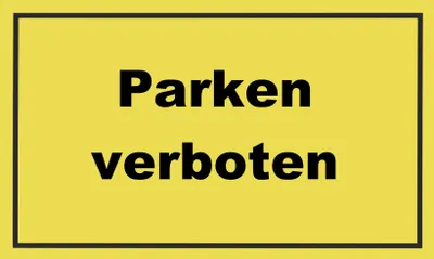 Produktbild von Metafranc Hinweisschild Parken verboten 200 x 300 mm