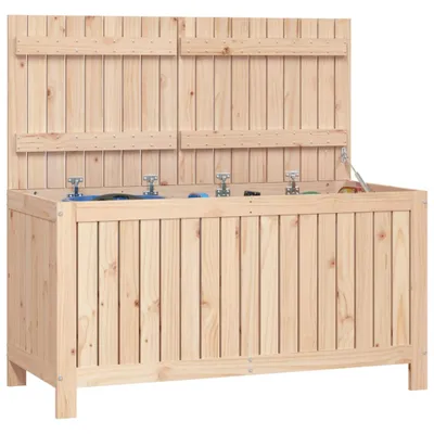 Produktbild von vidaXL Gartentruhe 121x55x64 cm Massivholz Kiefer