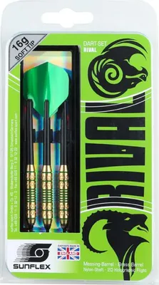 Produktbild von Sunflex Dartpfeil RIVAL | Dart Darten Dartspiel Pfeil Flight Schaft Softdart