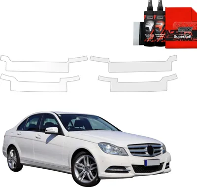 Obrázek produktu pro ochranná fólie 4v1 Grizz Protector na prahy - Mercedes Benz Třída C W204 Sedan Facelifting (2011-2014)