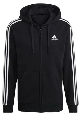 Immagine prodotto di Adidas - Felpa con cappuccio "Essentials" con zip integrale da uomo PP2297 (S) (Nero)
