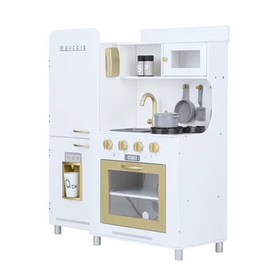 Produktbild von Teamson Kids Mayfair Kinder Holz Spielküche & 11 Zubehör Weiß TD-13302D