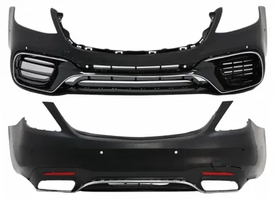 Imagen del producto de Kit de carrocería para Mercedes Clase S W222, modelo restyling de 06.2017 a 08.2020, con parachoques de estilo S63 y sensores de estacionamiento (PDC).