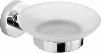 Produktbild von Aqualine SAMBA Seifenschale, Milchglas, Chrom