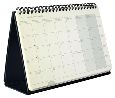 Produktbild von Tischkalender Conceptum 2027 Hardcover schwarz 144 Seiten ca. A5 quer