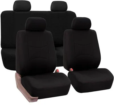Productafbeelding van Geluidsabsorberende autostoelhoezen, zwart, geschikt voor sedans, SUV's en bestelwagens.