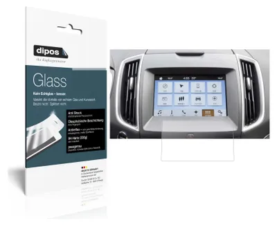 Produktbild von 1x Schutzfolie für Ford Ranger Wildtrak Navigation Sync3 matt - Anti-Shock 9H Folie dipos Glass Kunststoffglas