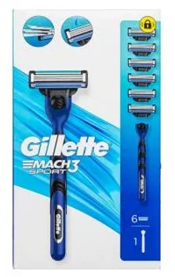 Image de Rasoir Gillette Mach3 Sport + 6 têtes de rechange