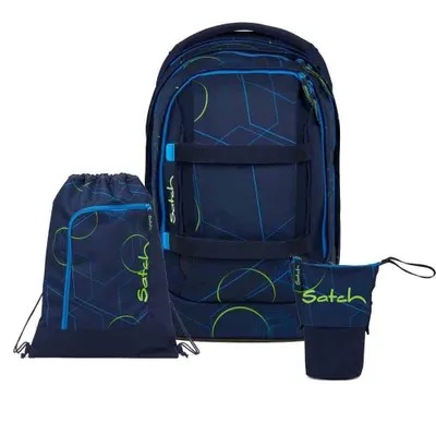 Produktbild von Satch Pack Blue Tech Schulrucksack Set 3tlg.