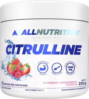 Productafbeelding van ALLNUTRITION Citrulline, Poeder, Aardbei, Citrulline Malate, 1 stuk, 200 g, 5000 mg
