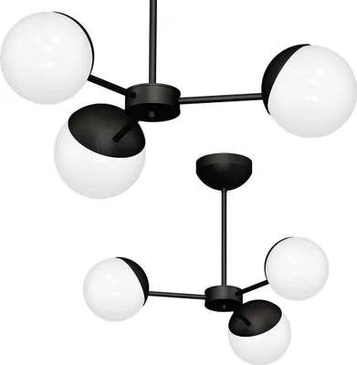 Zdjęcie produktu dla Lampa sufitowa Sfera Black 3Xe14 Żyrandol Lampa sufitowa