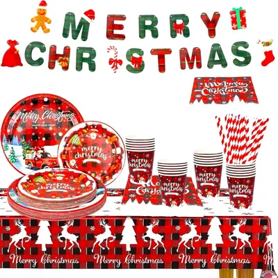 Productafbeelding van 195-delige Kerstserviesset voor 25 Personen