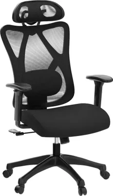 Produktbild von Songmics Bürostuhl Ergonomisch Computerstuhl Höhenverstellbar Schwarz